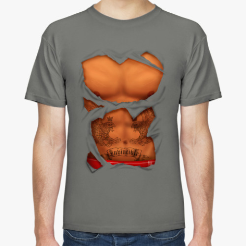 Футболка с принтом Спортивное тело торс