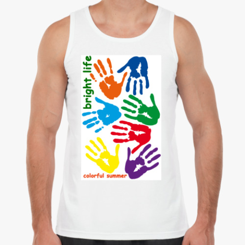 Майка с принтом Руки