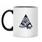 Кружка двухцветная