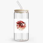 Банка с бамбуковой крышкой