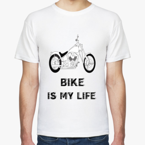 Футболка с принтом  BIKE