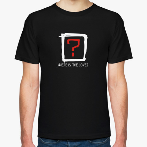 Футболка с принтом Where is the love