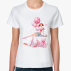 Классическая женская футболка Девочка