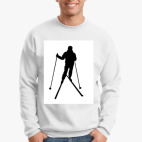 Силуэт лыжника