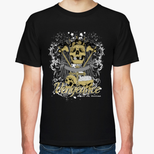 Футболка с принтом Vengeance череп с топорами