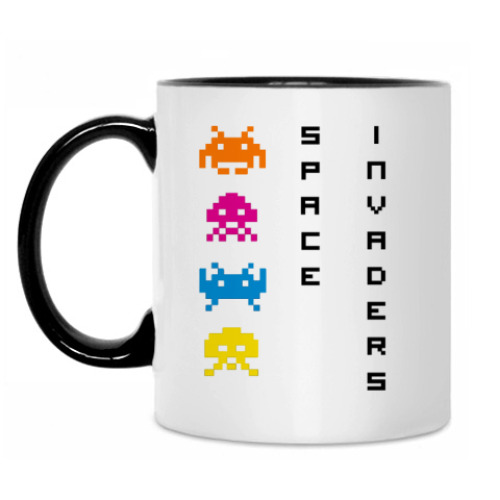 Кружка с принтом 'Space invaders'