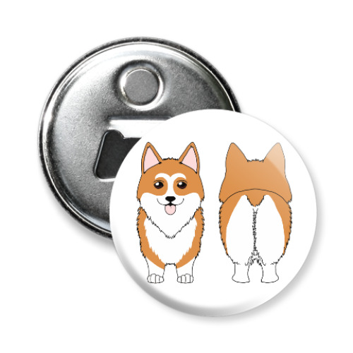 Магнит-открывашка с принтом Две Стороны