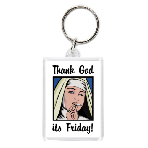 Брелок с принтом  Friday / Пятница