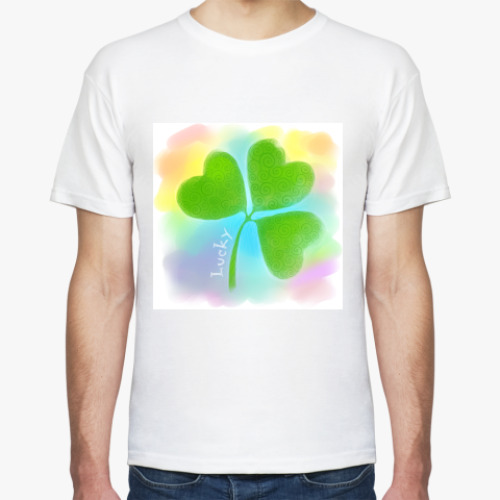 Футболка с принтом Lucky