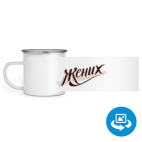 Кружка металлическая белая (круговая запечатка)