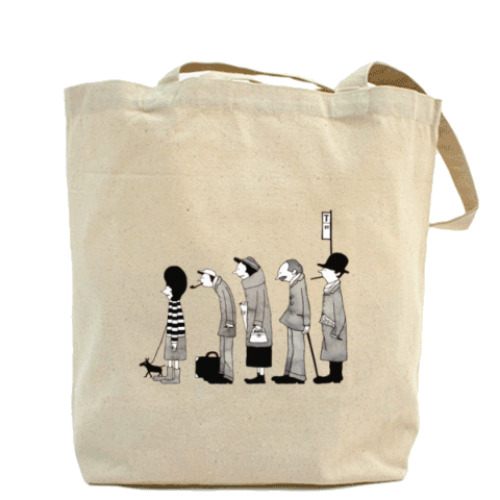 Сумка шоппер с принтом Трамвай №10