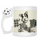 Кружка с футбольным мячиком