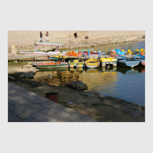 Постер с принтом People and boats