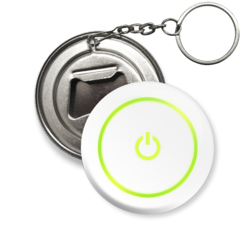 Брелок-открывашка с принтом  Power Button X360