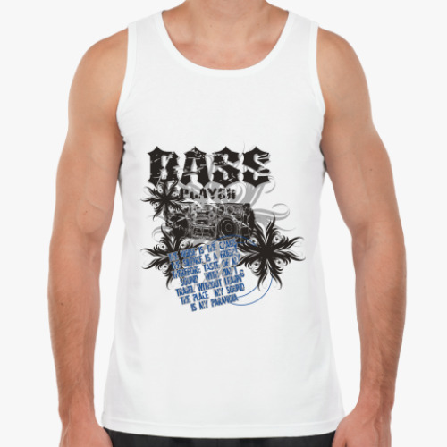 Майка с принтом Bass Player