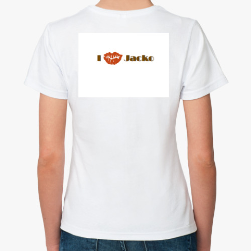 Классическая футболка с принтом   Jacko