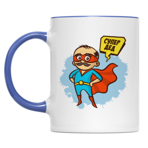 Кружка с принтом СУПЕР ДЕД