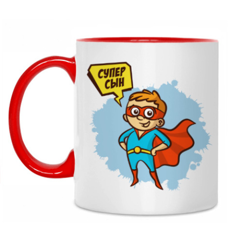 Кружка с принтом СУПЕР СЫН
