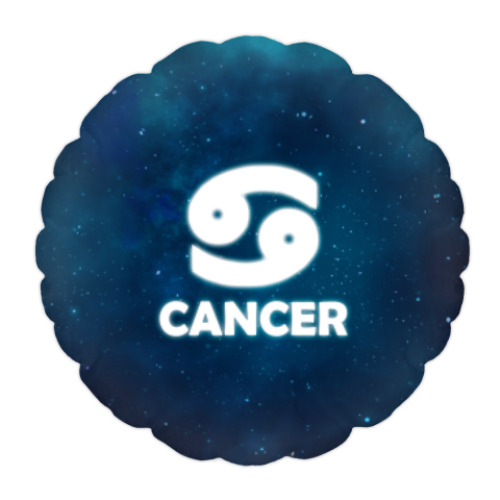 Подушка с принтом Знак зодиака. Рак