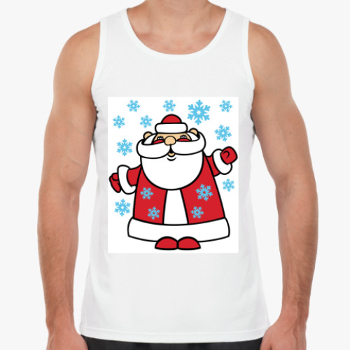 Майка с принтом Дед Мороз