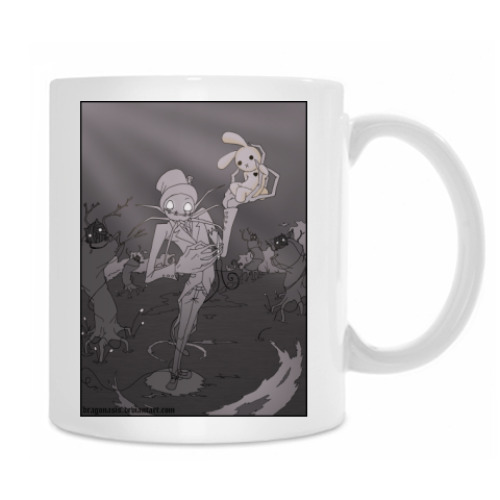 Кружка с принтом Джек и кролик