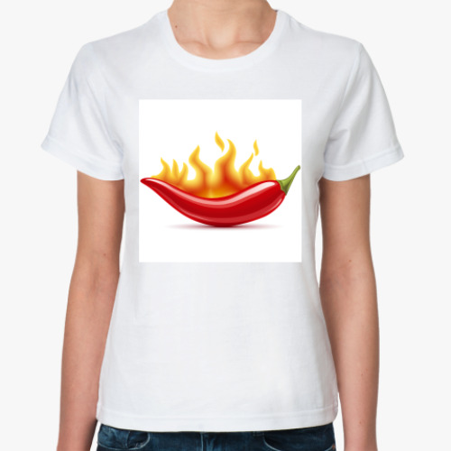 Классическая футболка с принтом Перец