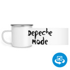 Кружка металлическая белая (круговая запечатка)