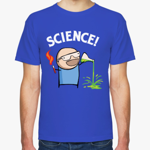 Футболка с принтом Science! Ботан