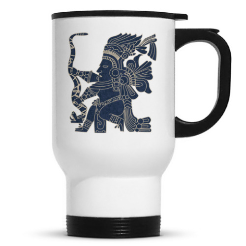 Кружка-термос с принтом Индеец