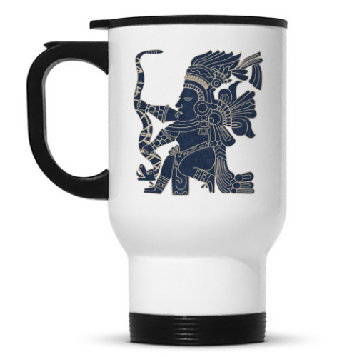 Кружка-термос с принтом Индеец