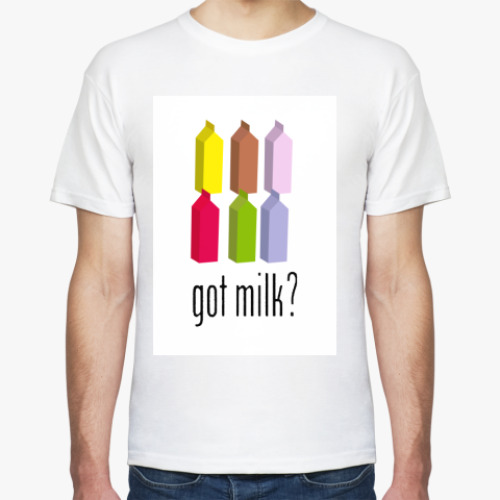 Футболка с принтом milk