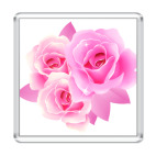 Магнит 6.5 x 6.5 см  Розочки