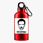 Металлическая бутылка 400 мл UV-DTF