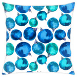 Шары новогодние акварель