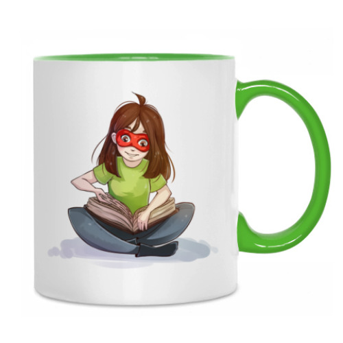 Кружка с принтом Tea Reading