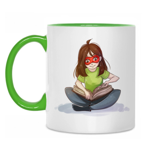 Кружка с принтом Tea Reading