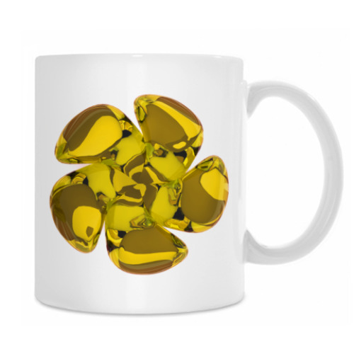 Кружка с принтом Цветок