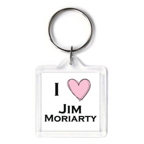 Брелок с принтом I <3 Moriarty