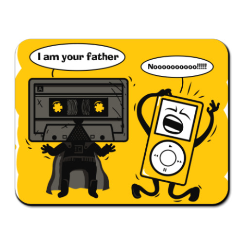 Коврик для мыши с принтом Я твой отец