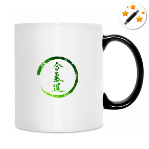 Кружка-хамелеон с принтом Сенсей