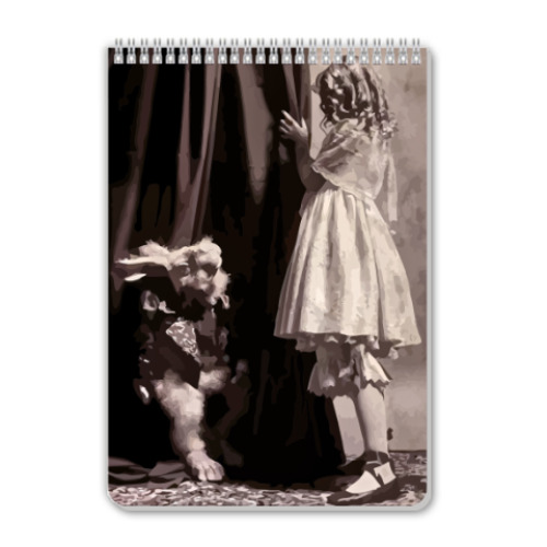 Блокнот с принтом Алиса в стране чудес