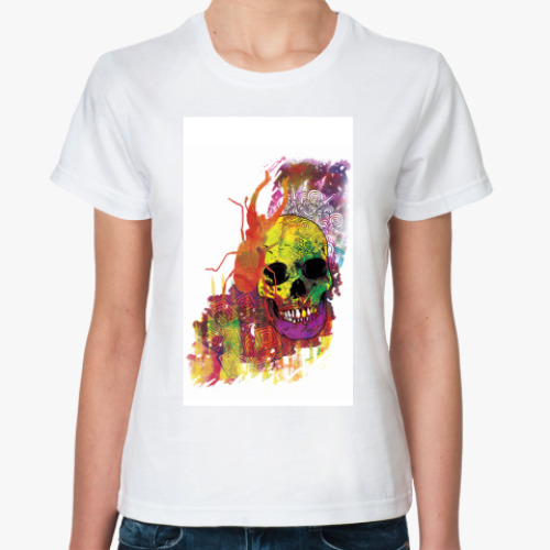 Классическая футболка с принтом  Psychedelic