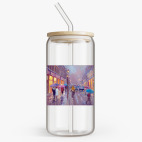 Банка с бамбуковой крышкой