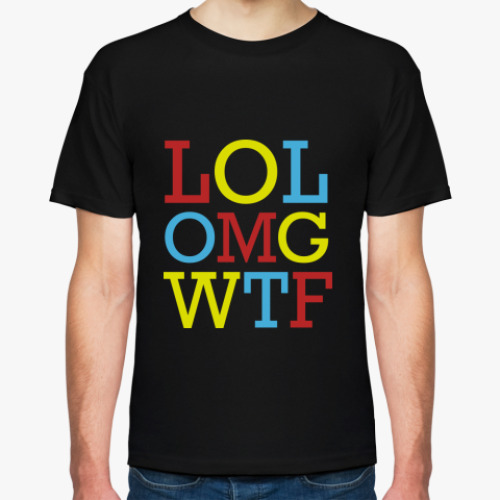 Футболка с принтом  'LOL'