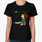 Классическая женская футболка I love Irish dance!