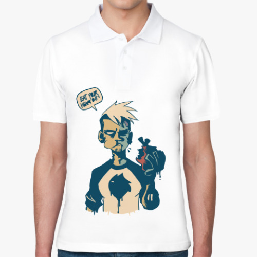 Рубашка поло с принтом Zombie