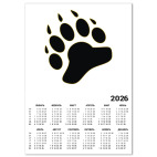 Календарь A4 2026, белый Медведи