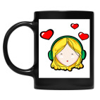 Кружка цветная UV-DTF