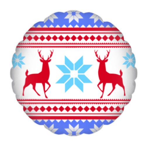 Подушка с принтом С новым годом!