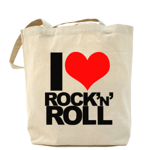 Сумка шоппер с принтом rock'n'roll